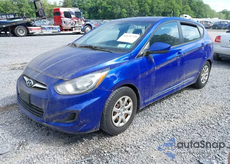 2012 Hyundai Accent Gs из США, поврежденный, VIN KMHCT5AE0CU010189